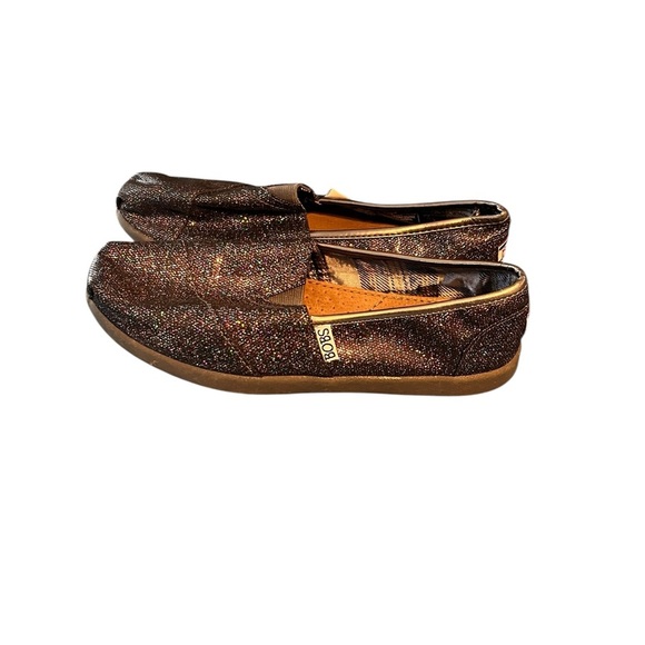 Bobs black Sparkly glitter Slip-On Shoes size 6.5 - Picture 3 of 9